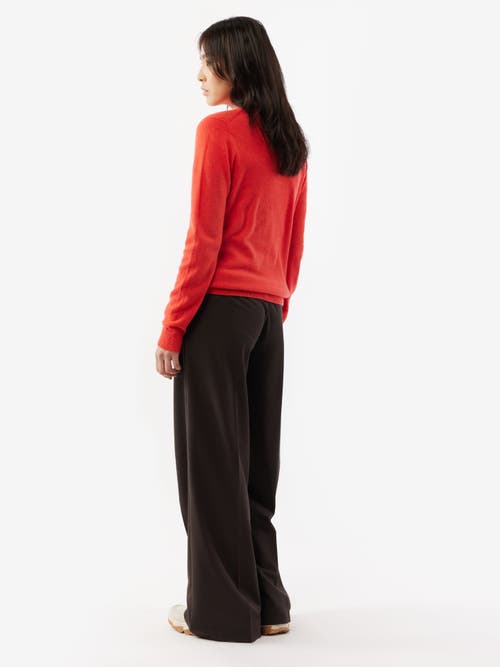 Gobi Cashmere Crew Neck Sweater In Fiesta