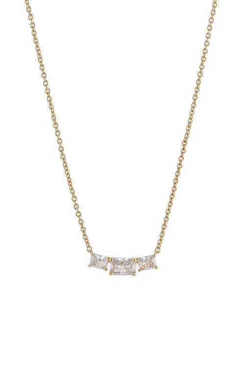 Nadri Isle Cubic Zirconia Frontal Necklace in Gold at Nordstrom