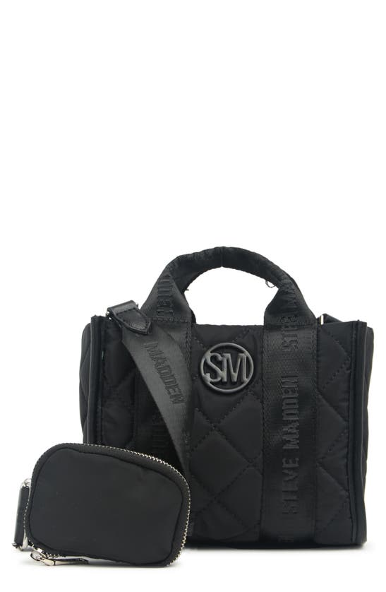 Steven by Steve Madden Handbag Nylon Tote in Black