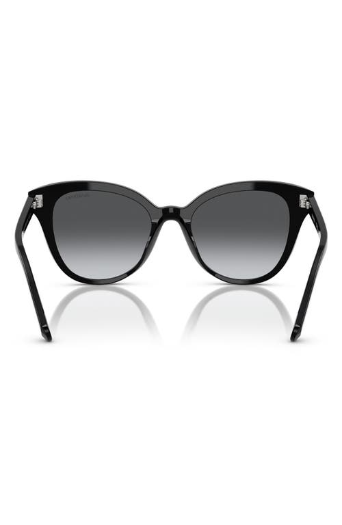 Swarovski 53mm Gradient Butterfly Sunglasses In Black