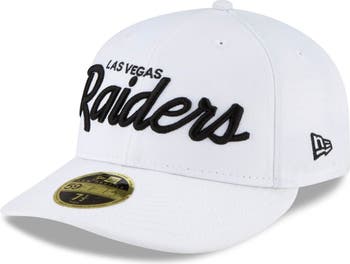 Men's New Era White Las Vegas Raiders Omaha Script Low Profile