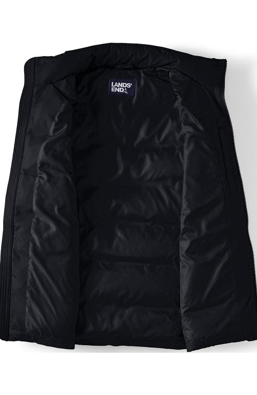 Lands' End Wide Channel 600 Down Puffer Jacket In Black