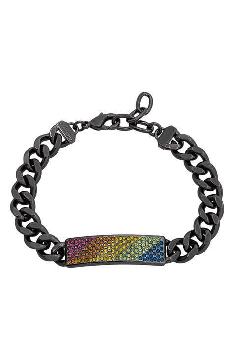 Louis Vuitton Ceramic Chain Bracelet Rainbow for Men