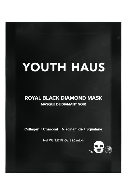 Youth Haus Royal Black Diamond Face Mask