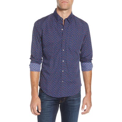 Bonobos Washed Slim Fit Button-Down Sport Shirt, Blue