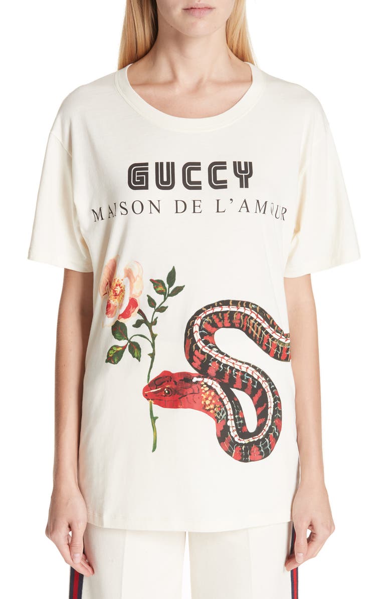 Gucci Snake Graphic Logo Tee | Nordstrom