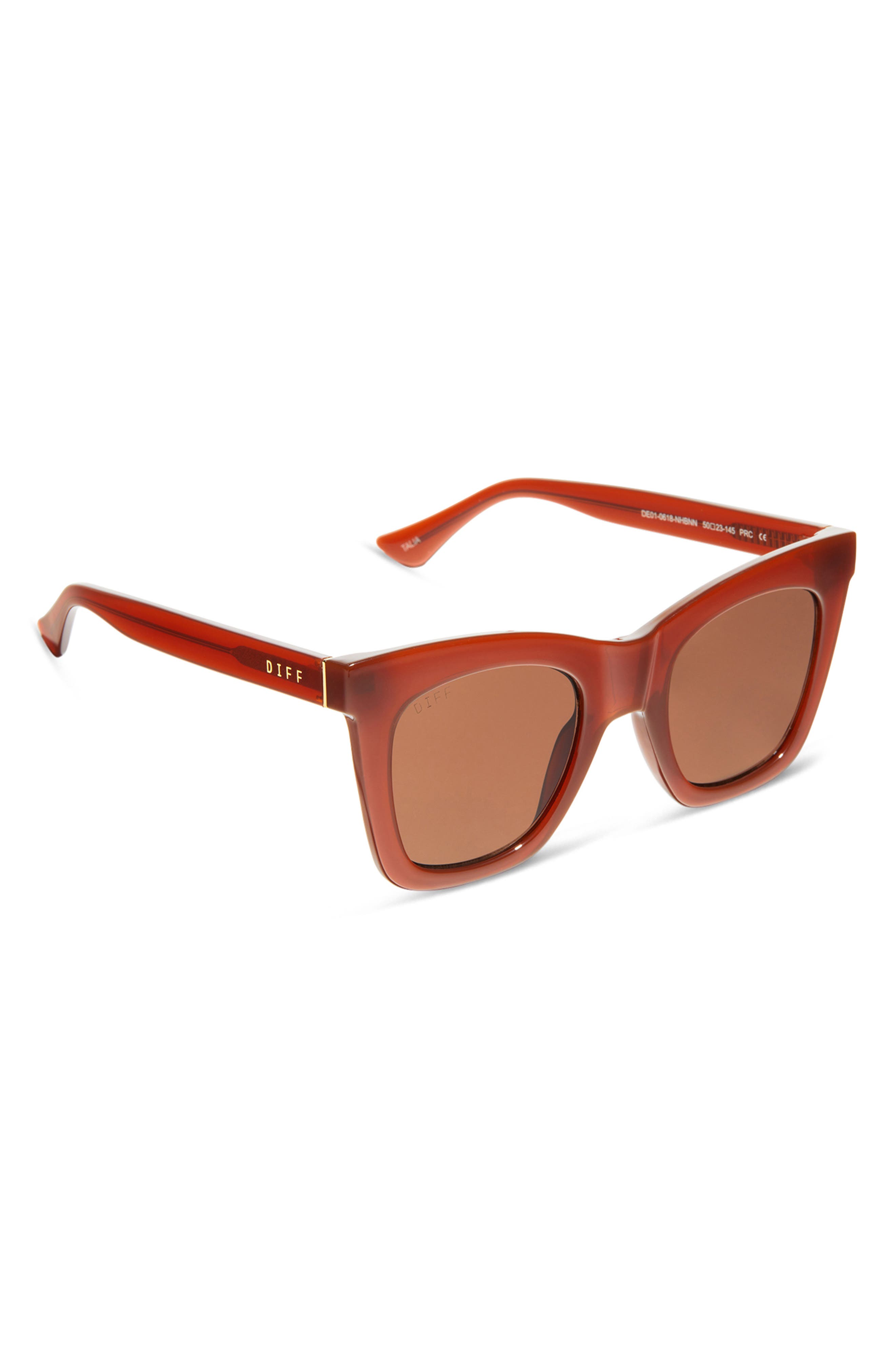 DIFF 50mm Talia Cat Eye Sunglasses Nordstromrack