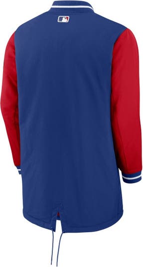 Men's Nike Royal/Red Chicago Cubs Authentic Collection Short Sleeve Hot  Pullover Jacket