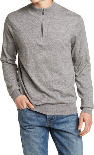14th Union 14th and Union Cotton Cashmere Quarter Zip Trim Fit
