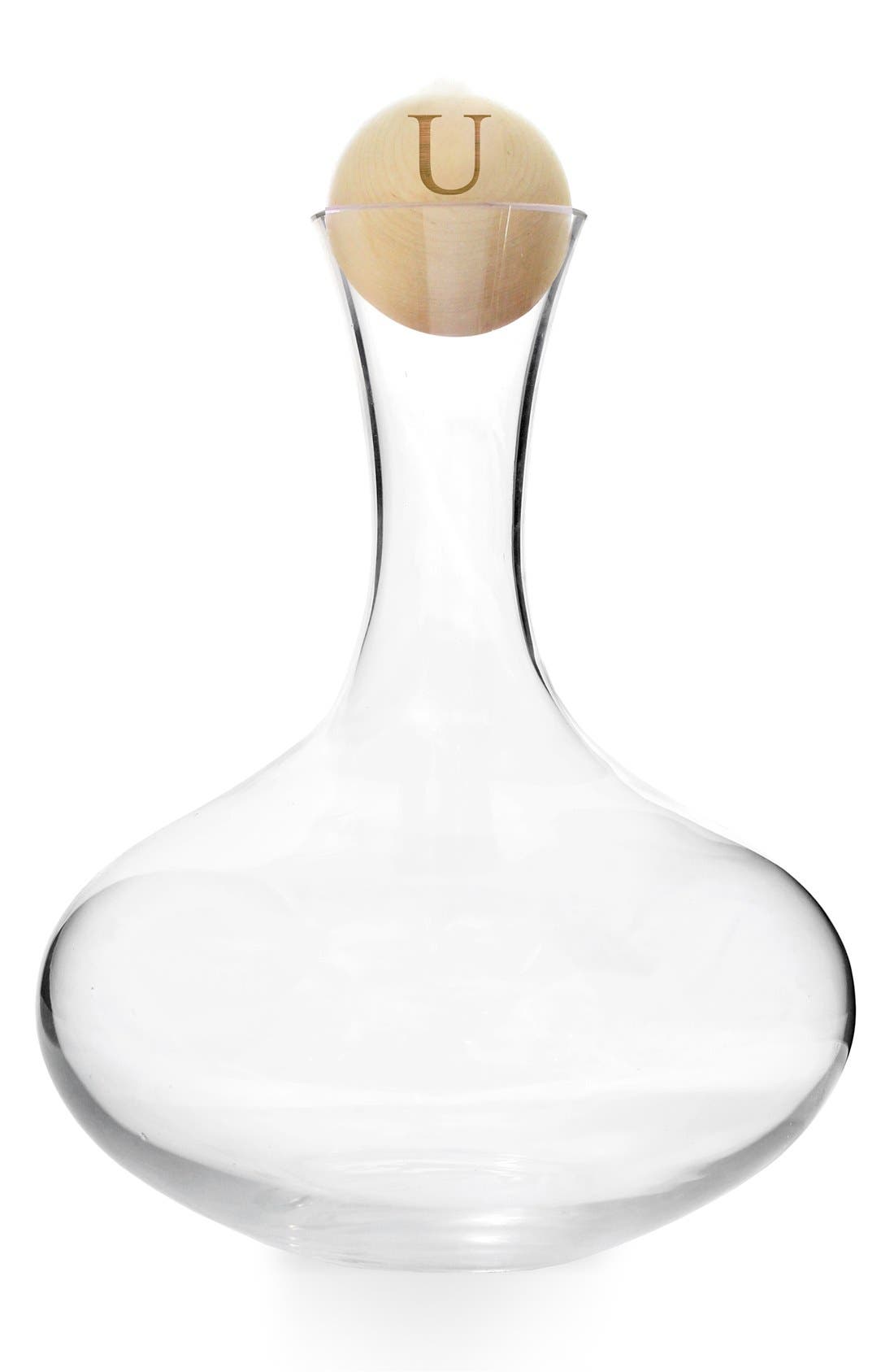 CATHY'S CONCEPTS,
                                        Monogram Wine Decanter,
                                        Main thumbnail 21, color,
                                        121