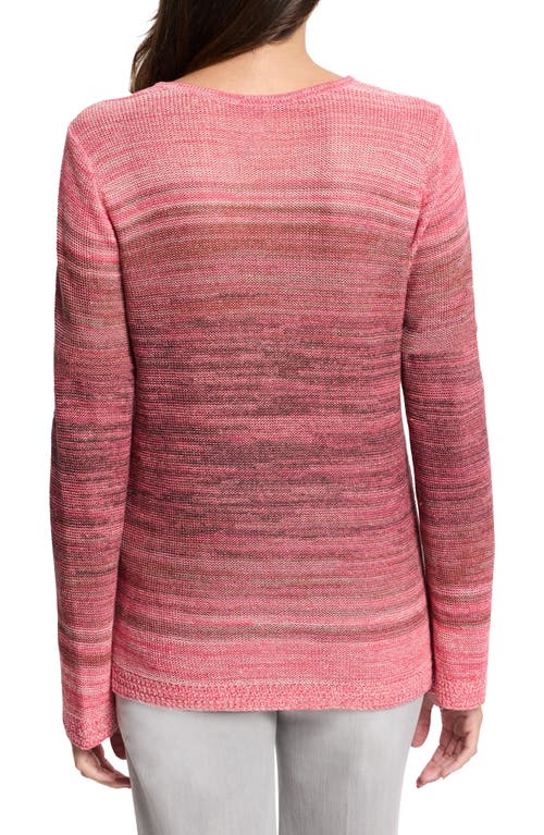 Shop Nic + Zoe Nic+zoe Hazy Shades Sweater In Pink Multi