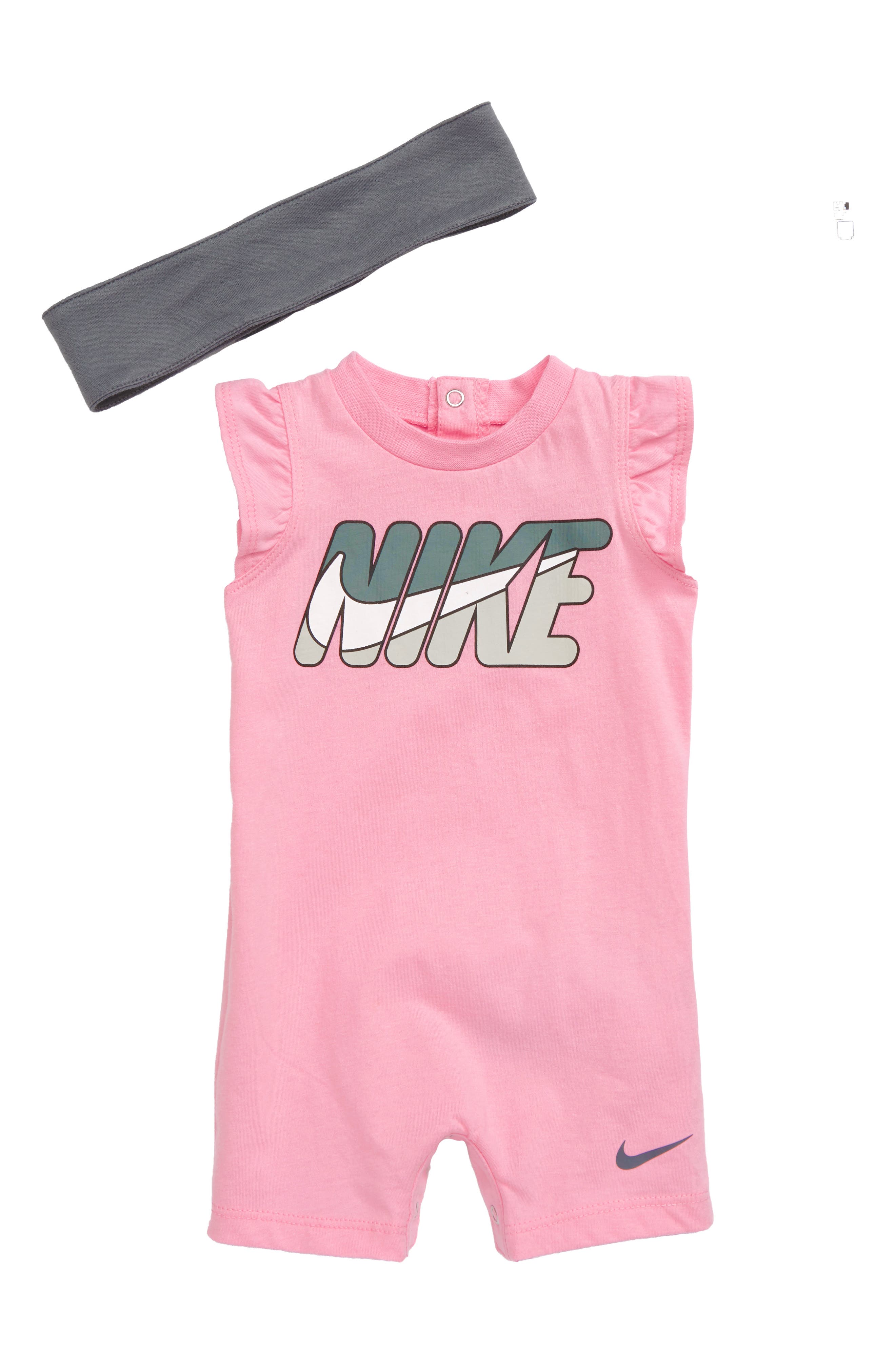 pink nike baby outfit