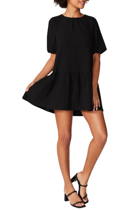 CHRISTI Black Sleeveless Mini Dress with Slit  Women's Designer Dresses –  Steve Madden Canada