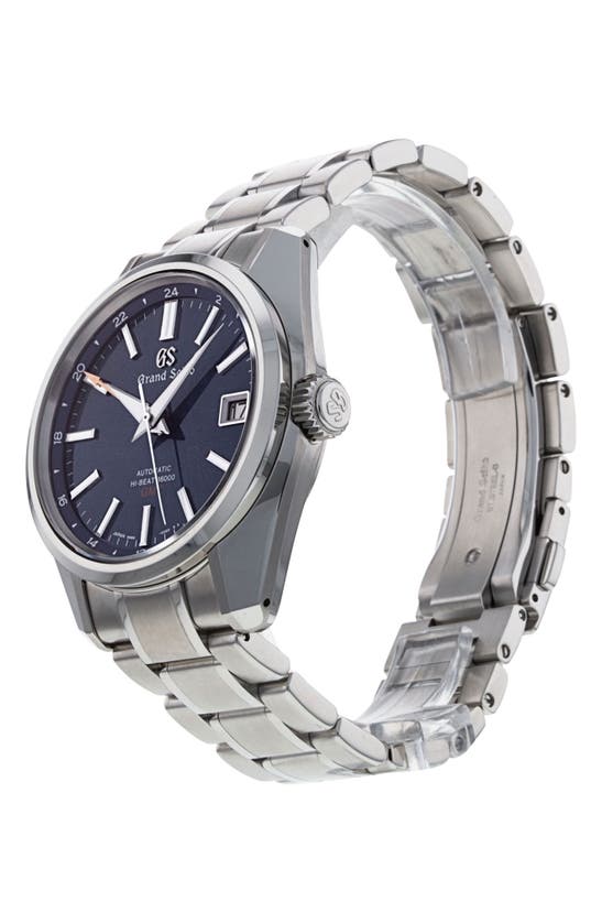 Shop Watchfinder & Co. Grand Seiko  Heritage Collection Bracelet Watch, 40mm In Silver / Blue