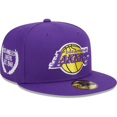 New Era 9TWENTY Los Angeles Lakers Core Classic Adjustable Strapback Hat Official Team Colors Purple