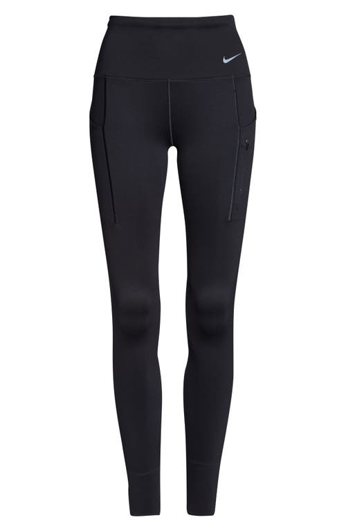 Shop Nike Dri-fit Adv Go Leggings In Black/black