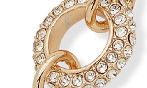 Shop Dkny Aubrey Twist Bracelet In Gold/crystal