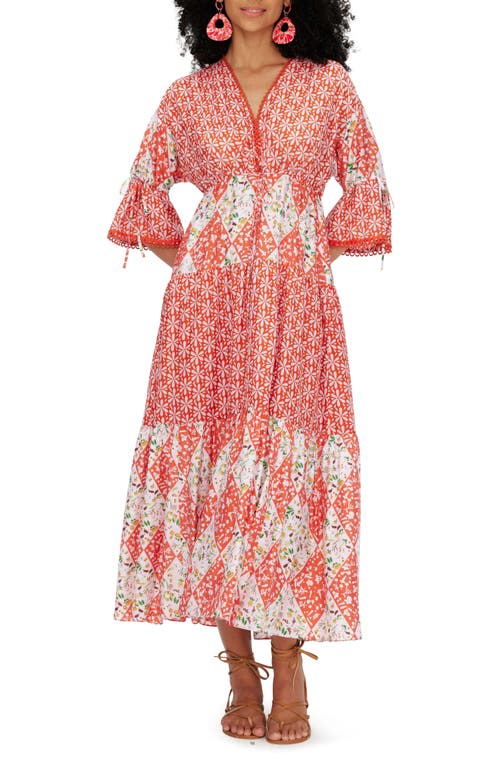 Diane von Furstenberg Boris Mixed Floral Midi Dress Star Fruit Print/Ditzy Fruits at Nordstrom,