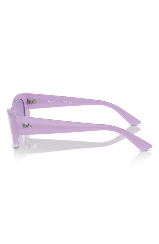 Ray Ban Kat 49mm Small Rectangular Sunglasses In Violet