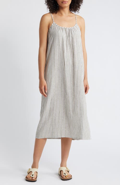 caslon(r) Stripe Linen Blend Sundress at Nordstrom,