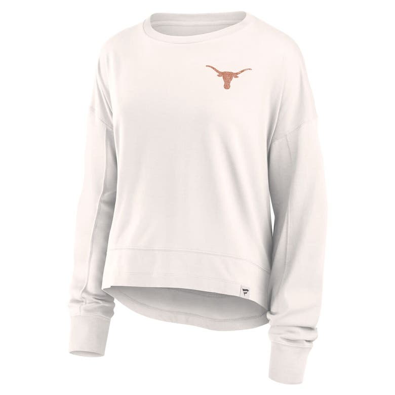 Shop Fanatics Branded White Texas Longhorns Kickoff Full Back Long Sleeve T-shirt