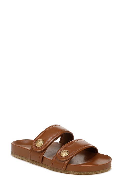 Percey Slide Sandal in Caramel