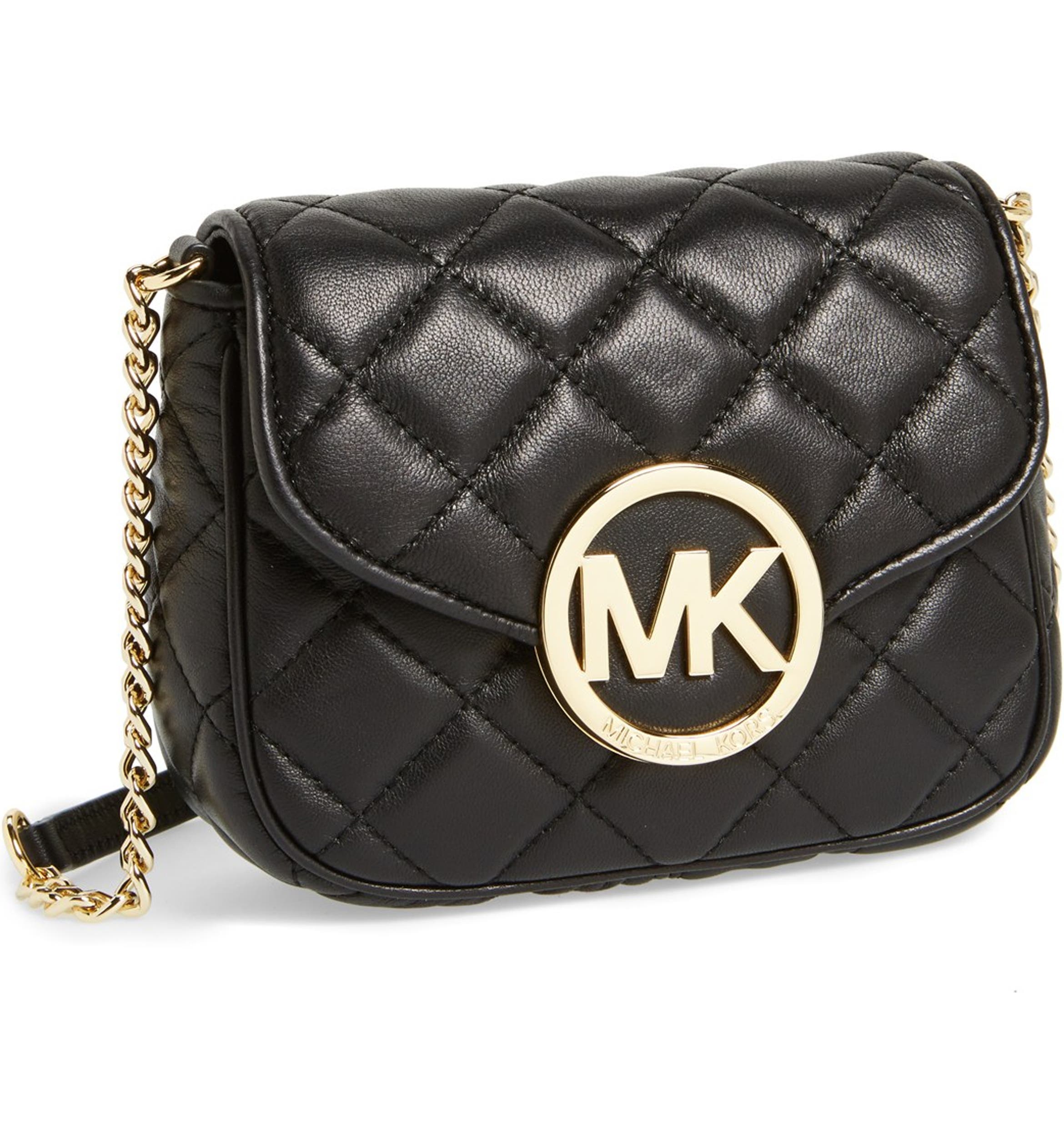 MICHAEL Michael Kors 'Small Fulton' Quilted Crossbody Bag | Nordstrom