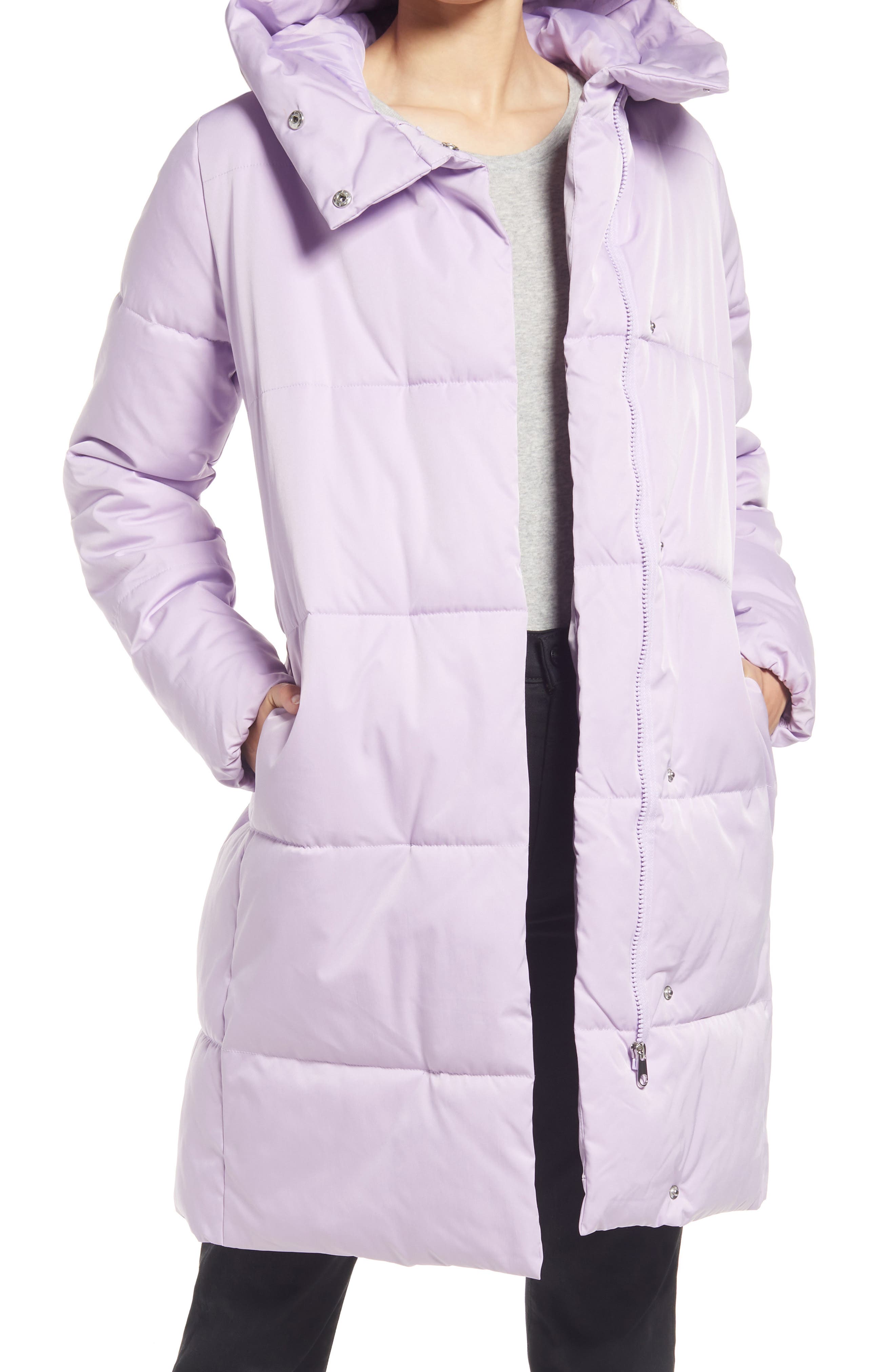 womens purple padded jacket