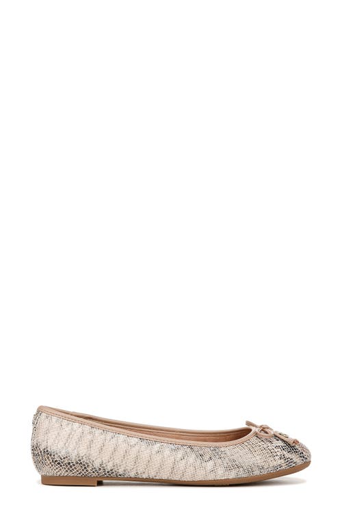 Sam & Libby Callan Bow Ballet Flat In Mocha Multi