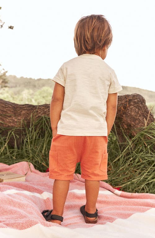 Shop Next Kids' Safari Cotton T-shirt & Shorts Set In Natural