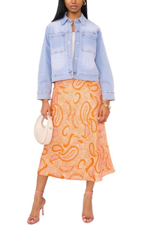 1.state Denim Jacket In Light Blue Wash