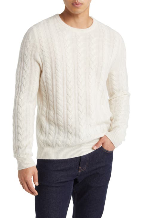 Men's Ivory Cable Knit & Fair Isle Sweaters | Nordstrom