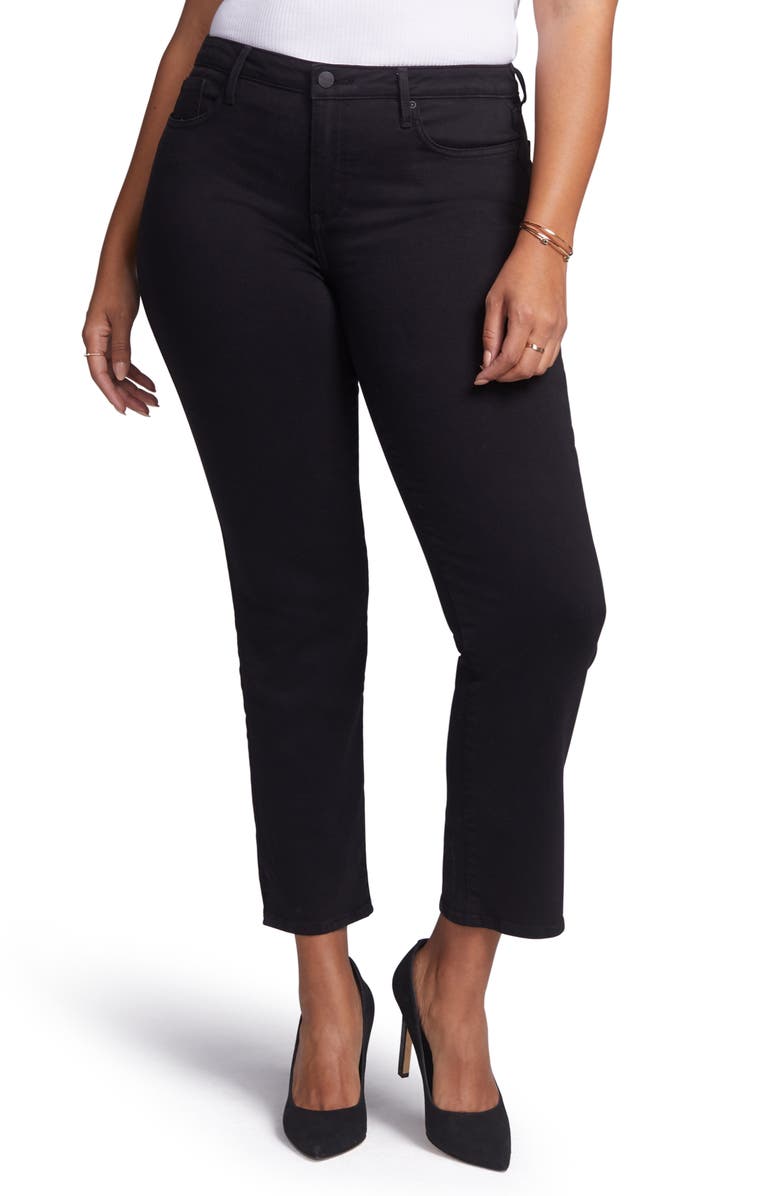best straight leg jeans for petites plus size