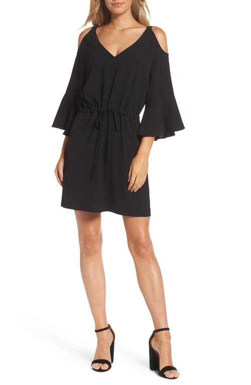 Felicity & Coco Sensa Cold Shoulder Minidress in Black 