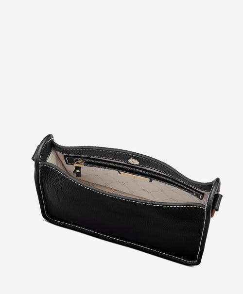 Gigi New York Elle Pebble Leather Crossbody Bag In Black