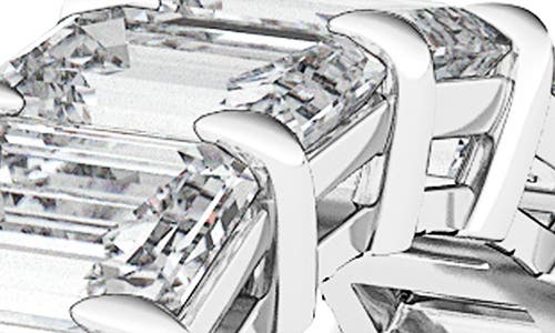 Shop Hautecarat Emerald Cut Lab Created Diamond Eternity Ring In White Gold