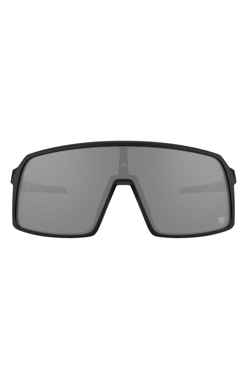 Oakley x Chicago Bear Sutro 137mm Mirrored Shield Sunglasses in Black at Nordstrom