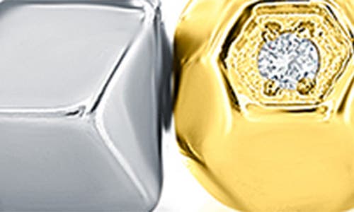 Blackjack Stainless Steel Bead Bracelet In Silver/gold
