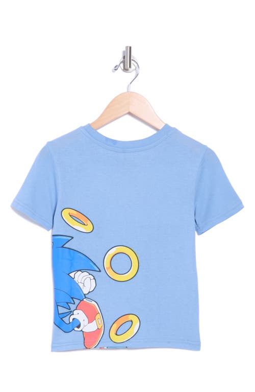 Shop Freeze Kids' Sonic The Hedgehog™ Wrap T-shirt In Light Blue