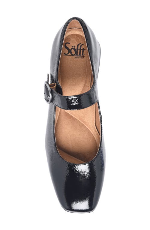 Söfft Women's Elsey Flats In Black Patent In Black Patent