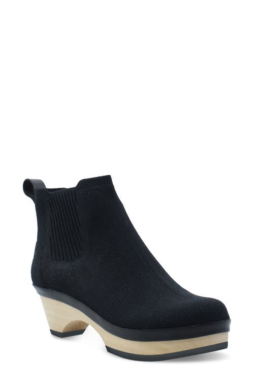 JAX & BARD Harpswell Knit Wedge Bootie in Black Licorice