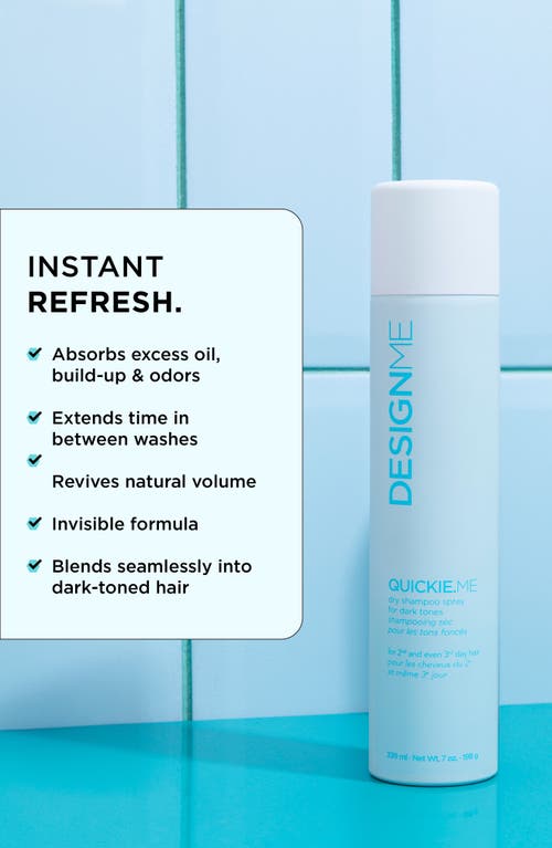 Design.me Designme Quickie.me Dry Shampoo For Dark Tones In Brunette