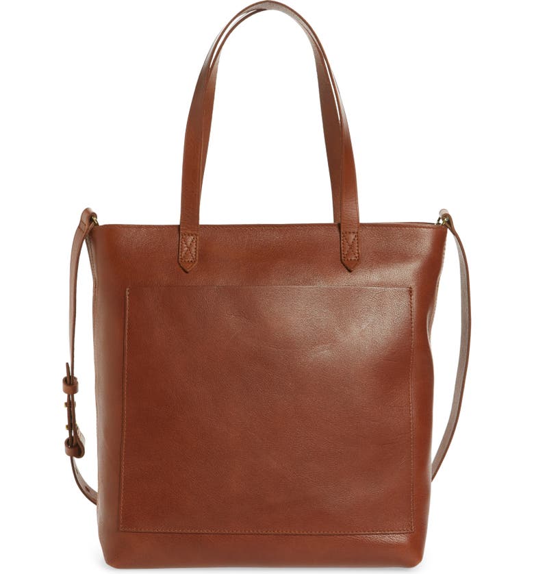 Madewell The Zip-Top Medium Transport Leather Tote | Nordstrom