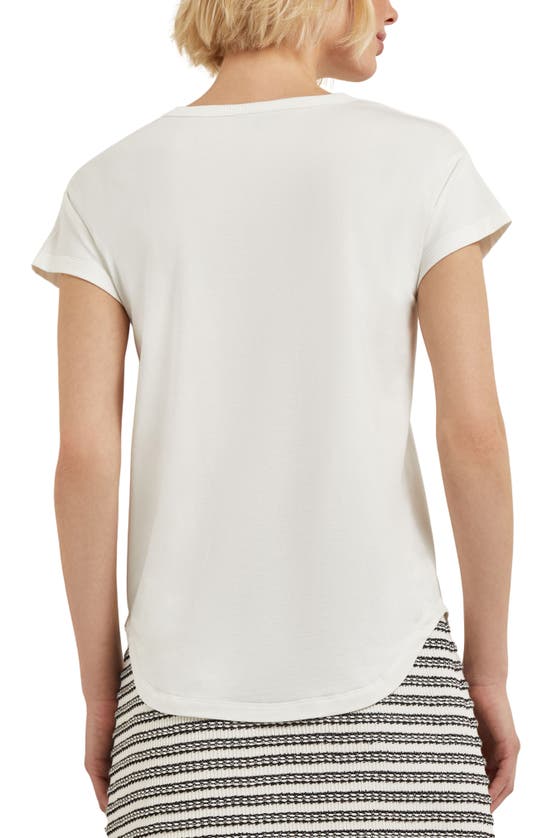 Shop Misook Classic Crewneck T-shirt In White