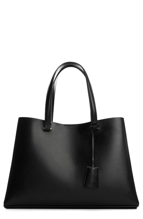 MANGO Double Compartment Shopper Bag in Black at Nordstrom