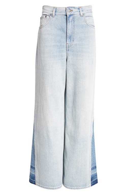 Shop Chloé Wide Leg Jeans In Graceful Blue