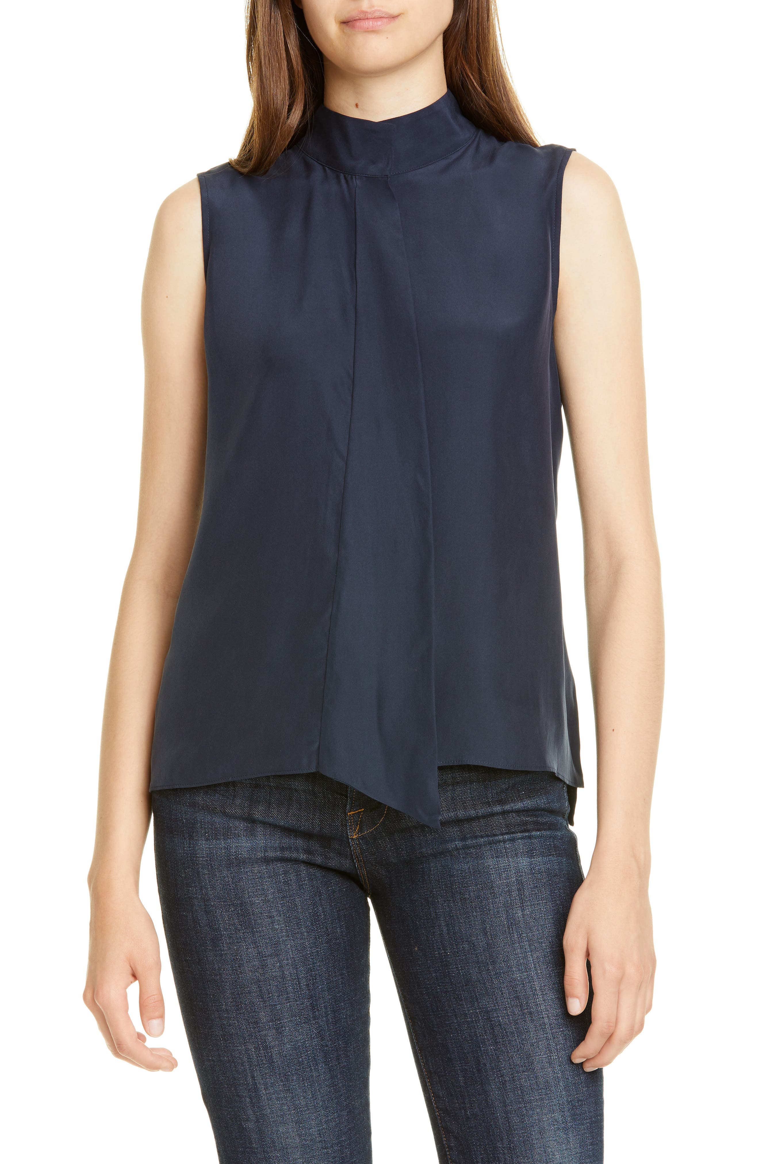 FRAME Sleeveless Silk Blouse Nordstrom