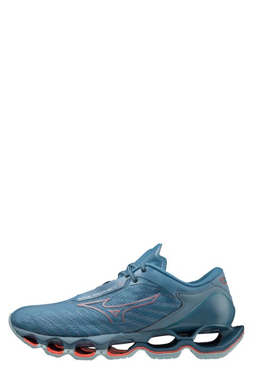 Mizuno Prophecy 12 Running Shoe In Forget Me Not-soleil