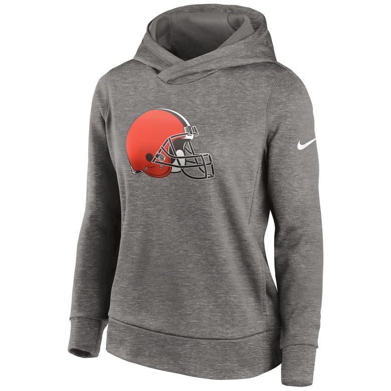 Nike Heathered Charcoal Cleveland Browns Performance Pullover Hoodie In  Heather Charcoal