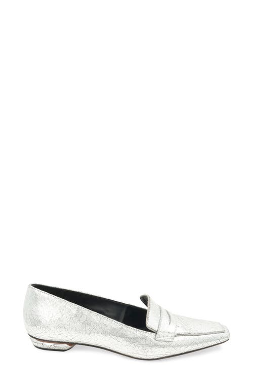 Shop Bcbg Paray Penny Loafer In Silver